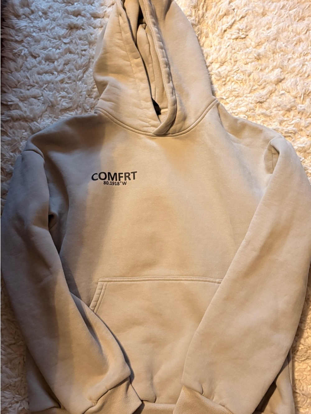COMFRT Beige Pullover Hoodie